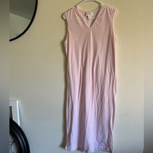 Carole Hochman Large pink, and white gingham sleeveless nightgown
